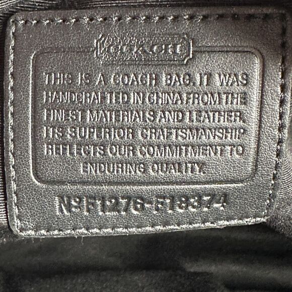 Coach Addison Tote Black Leather Diaper Bag Satchel Shoulder Crossbody F18374 - Picture 10 of 15